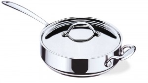 Accademia Sauteerpan 1 steel en deksel